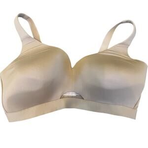 CACIQUE Nude Bra Size 42 DDD Plus Size EUC Tan Comfortable Supportive